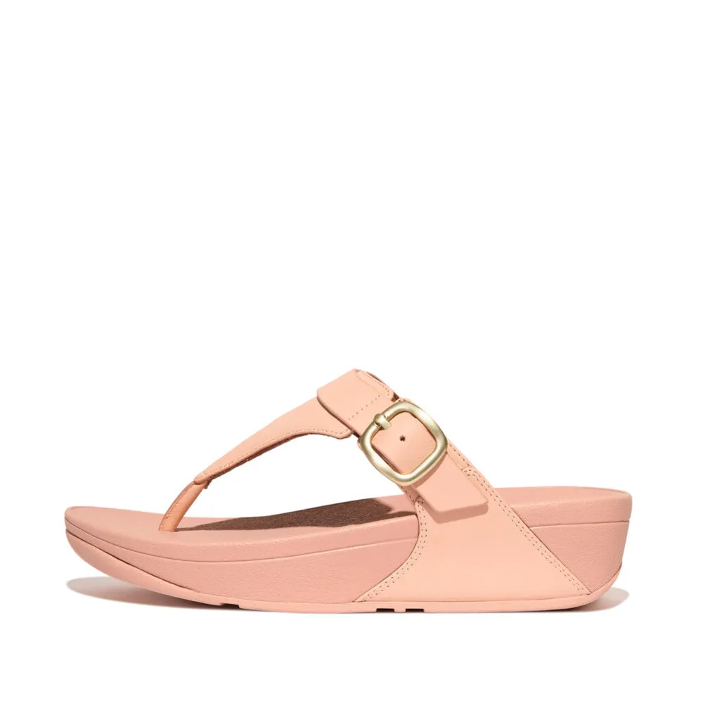 รองเท้าแตะแบบหูหนีบ ผู้หญิง รุ่น LULU ADJUSTABLE-BUCKLE LEATHER TOE-POST SANDALS