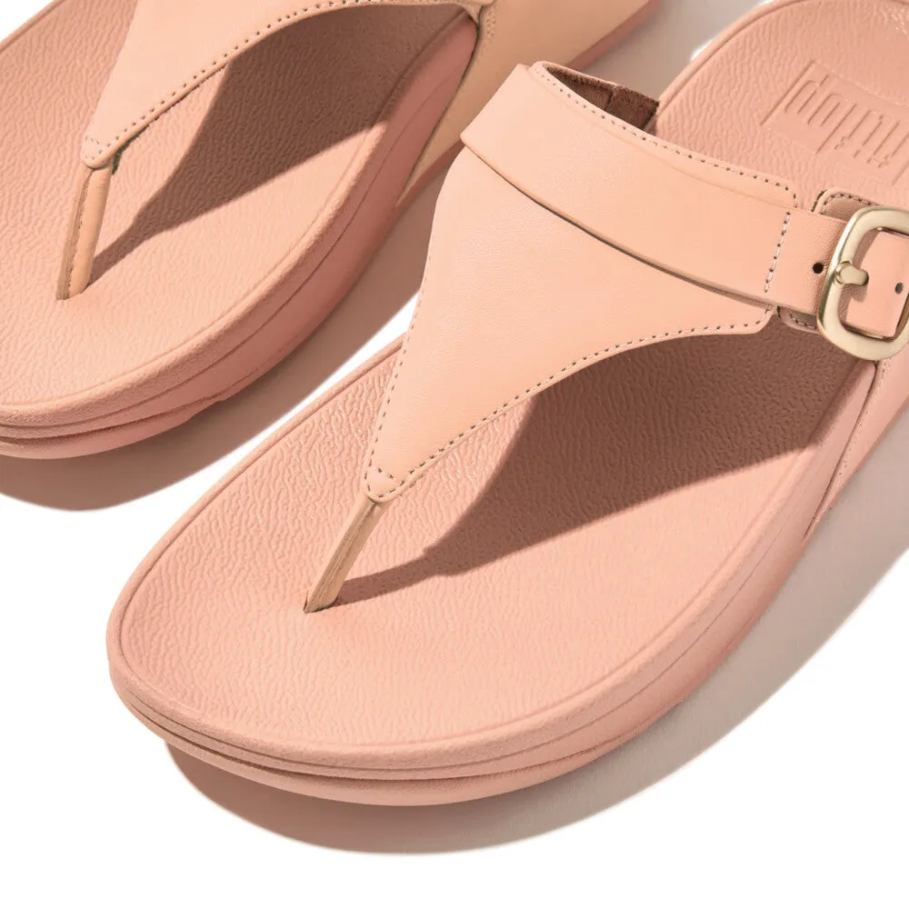 รองเท้าแตะแบบหูหนีบ ผู้หญิง รุ่น LULU ADJUSTABLE-BUCKLE LEATHER TOE-POST SANDALS