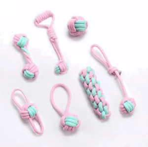 7 Pack Chewing Rope Toys