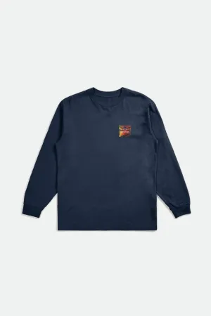 Alpha Square L/S Standard Tee - Moonlit Ocean/Dusk Gradient