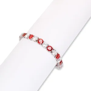 Bracelet in Garnet and Zircons