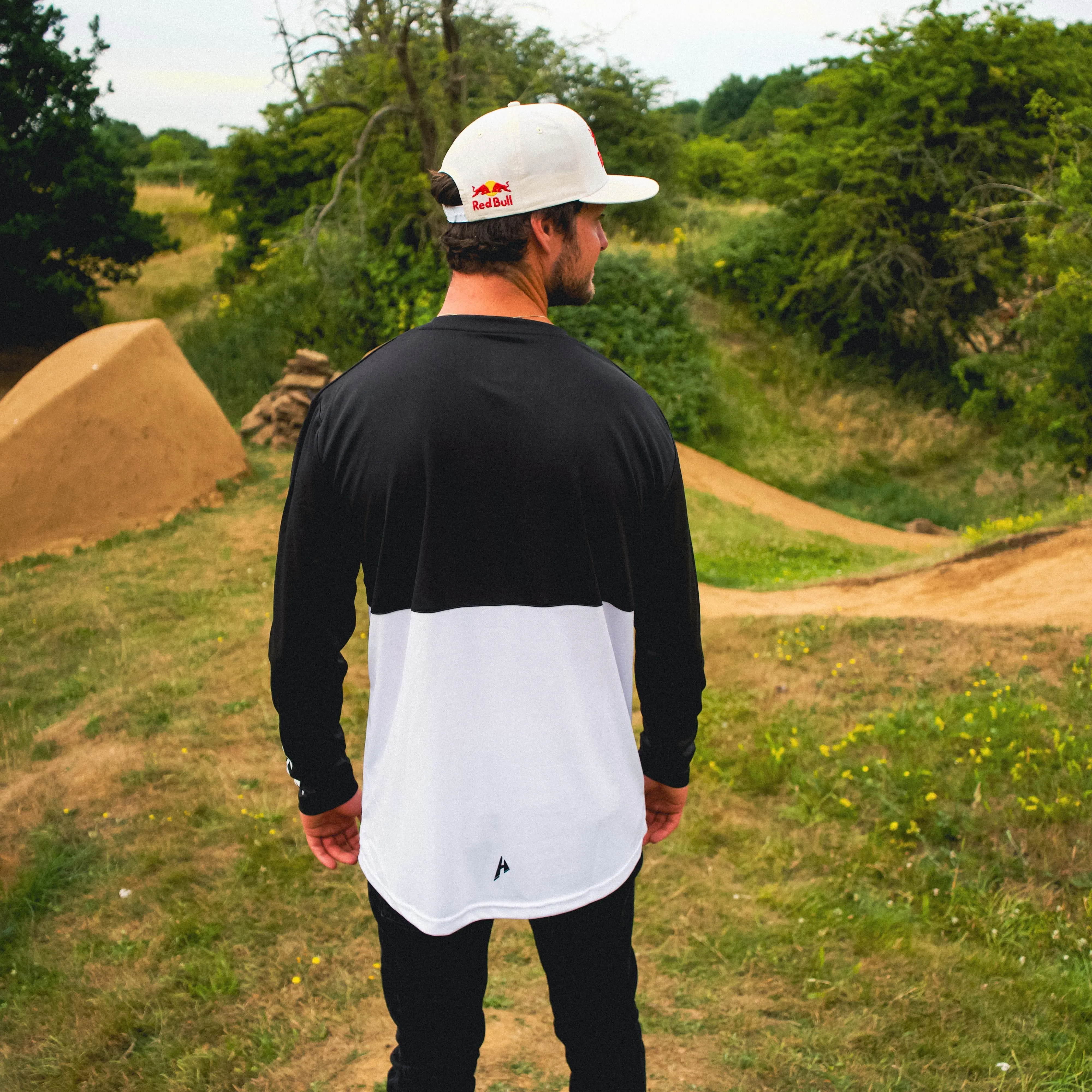 Cadence Long Sleeve Jersey | Black & White