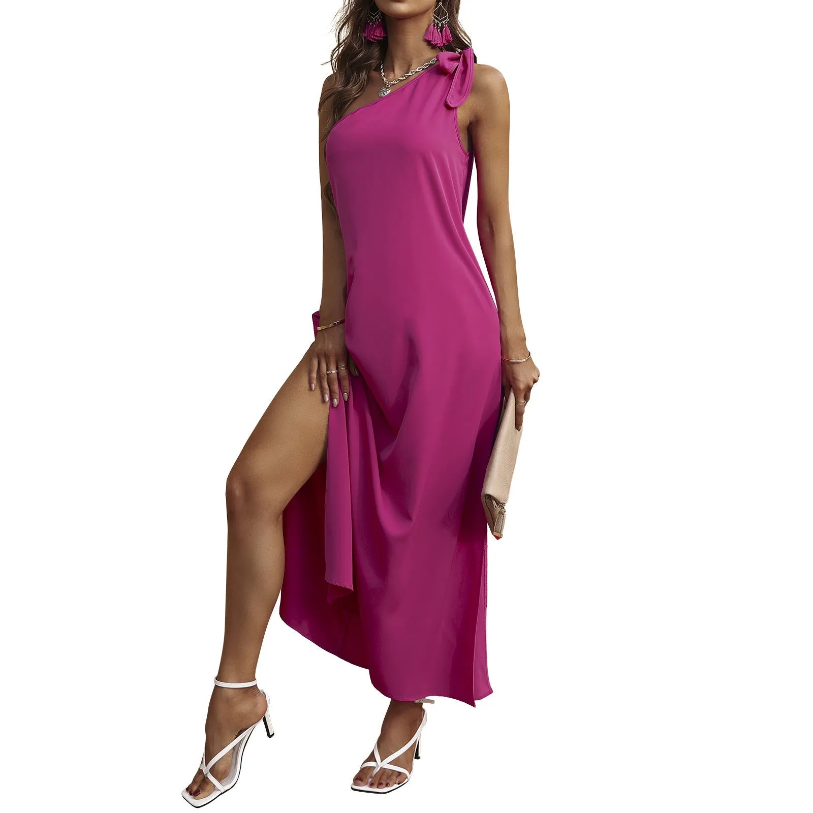 Chase Your Dreams Slit Midi Dress - Bubbalicious