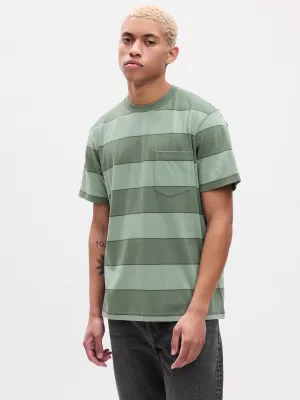 Everyday Soft Stripe Pocket T-Shirt