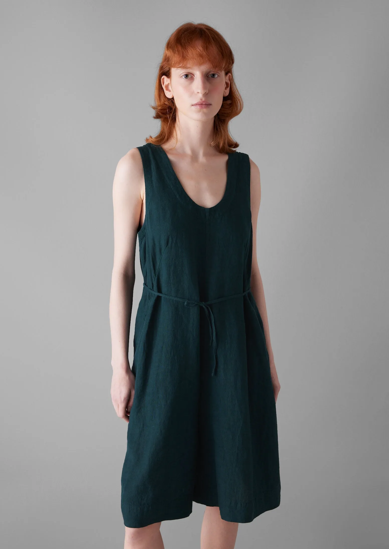 Garment Dyed Linen Short Jumpsuit | Puck