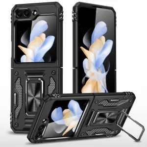 Ignis Military Shockproof Case for Galaxy Z Flip 5 Case With Magnetic Ring Kickstand