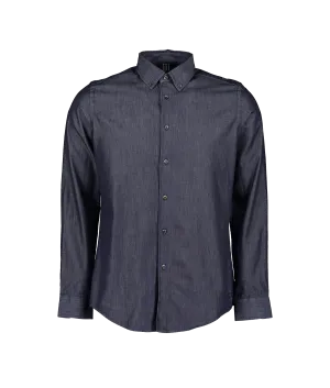 Masonwood Soft Touch Chambray Shirt - Navy